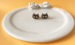 キラキラ子猫ピアス～ショコラ～